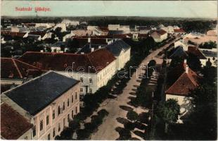 1914 Szatmárnémeti, Szatmár, Satu Mare; látkép. Barth Józsefné kiadása / general view (gyűrődés / crease)
