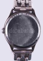 Asmigo ezüst (Ag) tokos óra ezüst (Ag) szíjjal, jelzett, bruttó 45g