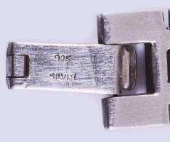 Asmigo ezüst (Ag) tokos óra ezüst (Ag) szíjjal, jelzett, bruttó 45g