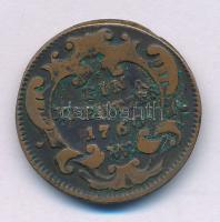 1760W 1kr Cu "Mária Terézia" T:VF patina