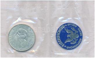 Amerikai Egyesült Államok 1971S 1$ Ag "Eisenhower", verdei zsetonnal T:UNC
USA 1971S 1 Do...