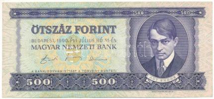 1990. 500Ft "E 083 010107" T:F szép papír Adamo F43