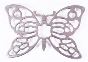 Pillangó alakú fém edénytartó, 18x25 cm