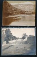 cca 1910-1918 Boszniában és Olaszországban készült felvételek: katonatisztek Szarajevóban, gőzmozdon...