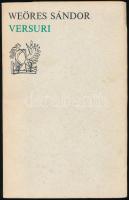 Weöres Sándor: Versuri. Bucuresti, 1972, Editure Univers. Magyar és román nyelven. Kiadói papírkötés.