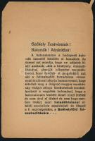 1919 A Székely Nemzeti Tanács körlevele