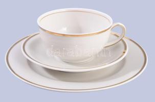 Bavaria négyrészes egyszemélyes reggeliző szett, csésze alátéttel, desszertes tányér és kínáló, jelz...