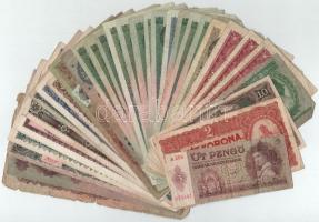 31db-os vegyes Korona, Pengő, Forint bankjegy tétel T:F-G