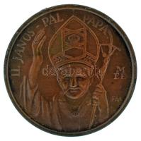 Fritz Mihály (1947-) DN "MÉE II. János Pál pápa / Patrona Hungariae" kétoldalas bronz emlékérem (22mm) T:AU patina