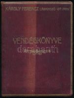 1915-1918 Károly Ferencz lábadozó otthon vendégkönyve (alapította a báró Gutmann család), benne számos neves személy aláírásával, köztük Habsburg-Toscanai Ferenc Szalvátor főherceg (1866-1939), báró Rudnyánszky Imre (1893-1949), gróf Teleki Sándor, báró Gutmann Vilmosné (szül. Krausz Róza), Böngérfi János, báró Gutmann Lilly Amália, báró Gutmann Artúrné, báró Hazai Samuné (szül. Juhász Mária) (1866-1945), Bárdos Alice, gróf Széchenyi Emil, Auguszta Mária Lujza bajor hercegnő (1875-1964) (Habsburg-Lotaringiai József Ágost főherceg felesége) és sokan mások (összesen 15 oldalon szerepelnek aláírások). Aranyozott egészbőr-kötésben, megkímélt állapotban.
