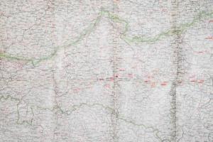 cca 1915 Übersichtskarte des österr.-ungar.-russischen Kriegsschauplatzes. Herausgegeben vom k. u. k...