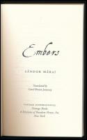 Márai, Sándor: Embers. [A gyertyák csonkig égnek.] Ford.: Carol Brown Janeway. New York, 2001, Vinta...