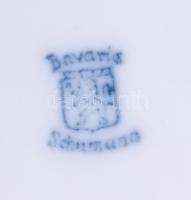 Bavaria Schumann zsánermintás ékszeres edény, jelzett, kopással, 15x9,5 cm