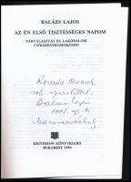 Balázs Lajos: Az én első tisztességes napom. Párválasztás és lakodalom Csíkszentdomokoson. A szerző,...