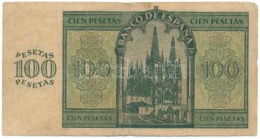 Spanyolország / Nacionalista kiadás 1936. 100P "E623650" T:F,VG
Spain / Nationalist Issue...