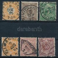 Német Államok - Württemberg 1881-1890 Mi 53 + 55-59 (Mi EUR min. 106,50)