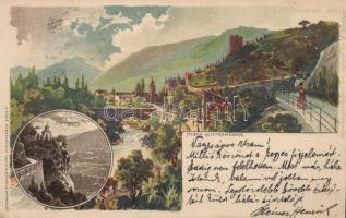 Meran Gilf promenade litho