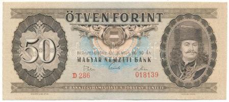 1969. 50Ft "D 286 018139" T:F szép papír Adamo F20