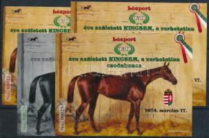 2025 100 éve született Kincsem, a verhetetlen csodakanca 4 darabos emlékív garnitúra 00025 sorszámmal