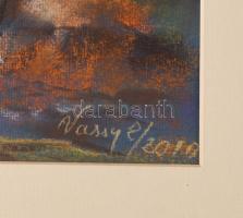 Vassy Erzsébet (1952-): Nagybányai táj. Pasztell, karton, jelzett, hátoldalán autográf felirattal, f...