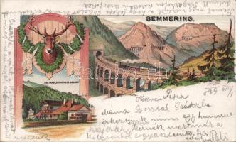 1899 Semmering railway and the Restaurant Archduke Johann