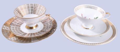 Bavaria két darab egyszemélyes reggeliző készlet, csésze alátéttel és desszertes tányér. Jelzett, hibátlan, d: 19,5 cm