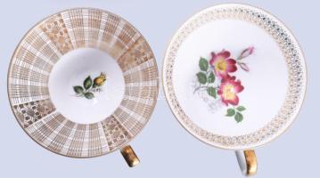 Bavaria két darab egyszemélyes reggeliző készlet, csésze alátéttel és desszertes tányér. Jelzett, hi...