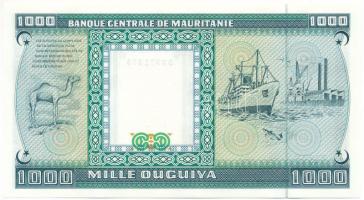 Mauritánia 1989. 1000O "J 014 72346" T:AU hullámos papír
Mauritania 1989. 1000 Ouguiya &q...