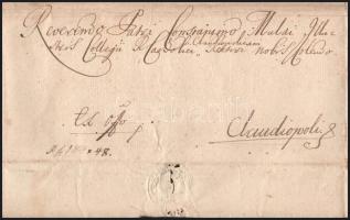 1785 Kolozsvárra címzett tudósítás