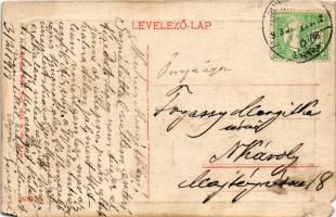 1913 Érmihályfalva, Valea lui Mihai; Vasút utca, Csiri Sándor mészáros és hentes, Koch Géza lőpor üz...