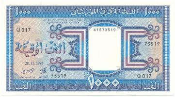 Mauritánia 1989. 1000O "Q 017 73519" T:XF Mauritania 1989. 1000 Ouguiya "Q 017 73519" C:XF Krause 7.
