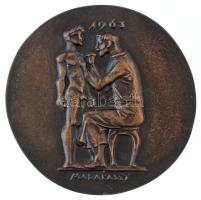 Madarassy Walter (1909-1994) 1963. "Dr. Korányi Frigyes 1828-1913 / 1963" kétoldalas, öntö...