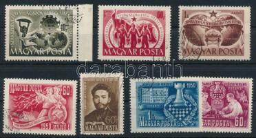 1950 7 klf bélyeg számvízjellel