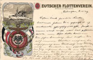 German Navy League Emb. litho