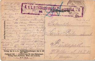 1918 Verlag der k.u.k. Feldbuchhandlungen des 4. A.-K. Qu.-Abt. Feldpost 340. / WWI Austro-Hungarian...