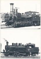 VONAT, GŐZMOZDONY - 12 db MODERN képeslap (egy sorozat) / LOCOMOTIVE, TRAIN - 12 modern postcards (s...