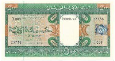 Mauritánia 1999. 500O "J 009 23738" T:AU hullámos papír Mauritania 1999. 500 Ouguiya "J 009 23738" C:AU wavy paper Krause P#9