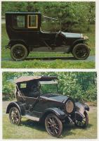 AUTOMOBIL - 18 db MODERN képeslap, a Közlekedési Múzeum színes járműsorozata, közte néhány duplum / ...