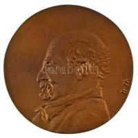 Borsos Miklós (1906-1990) 1981. "Medgyessy Ferenc születésének 100 éves évfordulójára 1981" kétoldalas, öntött bronz emlékérem (67mm) T:AU patina