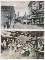 21 db MODERN magyarországi reprint város képeslap, közte 1 meghívó / 21 modern Hungarian reprint tow...