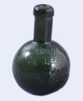 Zwack J. és Társai kisméretű unicumos üveg, hibátlan, m: 9,5 cm
