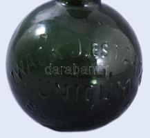 Zwack J. és Társai kisméretű unicumos üveg, hibátlan, m: 9,5 cm