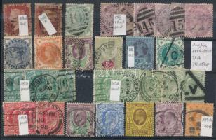 Nagy-Britannia 1854-1910 31 db bélyeg (Mi EUR 150.-)