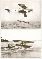 REPÜLŐ - 12 db MODERN francia képeslap a repülés történetéről (sorozat) / AIRPLANE - 12 modern Frenc...