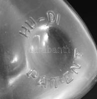 cca 1920/30 Hu-Di Patent cumis üveg, m: 13 cm