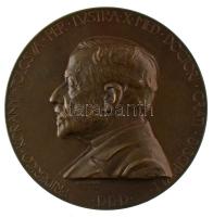 Beck Ötvös Fülöp (1873-1945) 1901. "Korányi Frigyes doktorrá avatásának 50. évfordulója" kétoldalas bronz emlékérem. "FRIDERICO KORÁNYI DE TOLCSVA PER LVSTRA X MED DOCTORI CRATI DISCIPVLI D D D / AEGROTIS SALVS MDCCCLI MDCCCCI" (70mm) T:AU,XF HP 791.