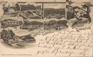 1899 Tamásd with hollow glass factory litho