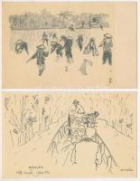 10 db MODERN vietnami háborús grafikai képeslap / 10 modern Vietnamese military art postcards