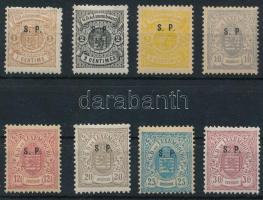 Luxemburg 1881 8 db Hivatalos bélyeg vegyes minőségben / mixed quality Mi 27-34 (min Mi EUR 723,-) garancia nélkül / no guarantee