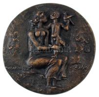 Madarassy Walter (1909-1994) 1968. "Semmelweis" kétoldalas bronz emlékérem (~75mm) T:XF